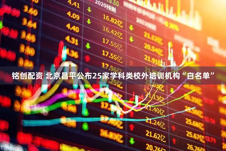 铭创配资 北京昌平公布25家学科类校外培训机构“白名单”